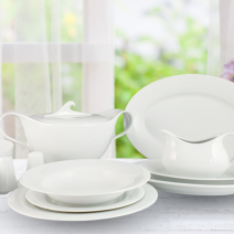 BIAŁA ZASTAWA STOŁOWA