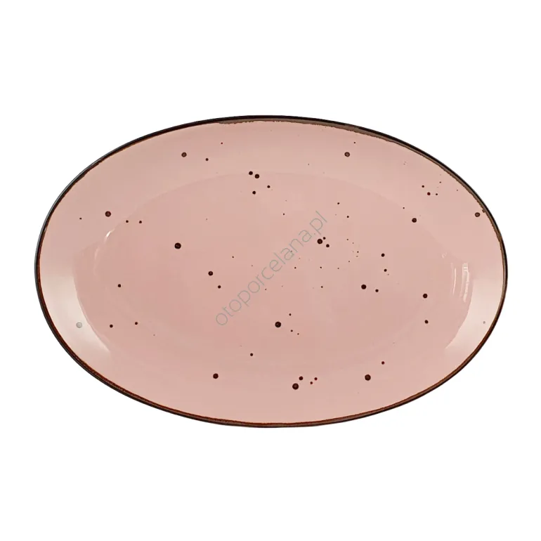 COTTAGE PINK PÓŁMISEK OWALNY 31 cm - Alumina Bogucice