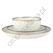 RUSTIC WHITE  komplet talerzy 6 os./18 el. z salaterką - Alumina Bogucice - 2