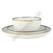 RUSTIC WHITE  komplet talerzy 6 os./18 el. z salaterką - Alumina Bogucice - 2