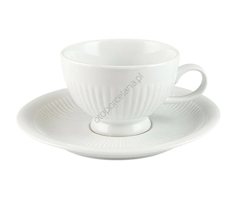MINOS WHITE filiżanka ze spodkiem AC162 200 ml