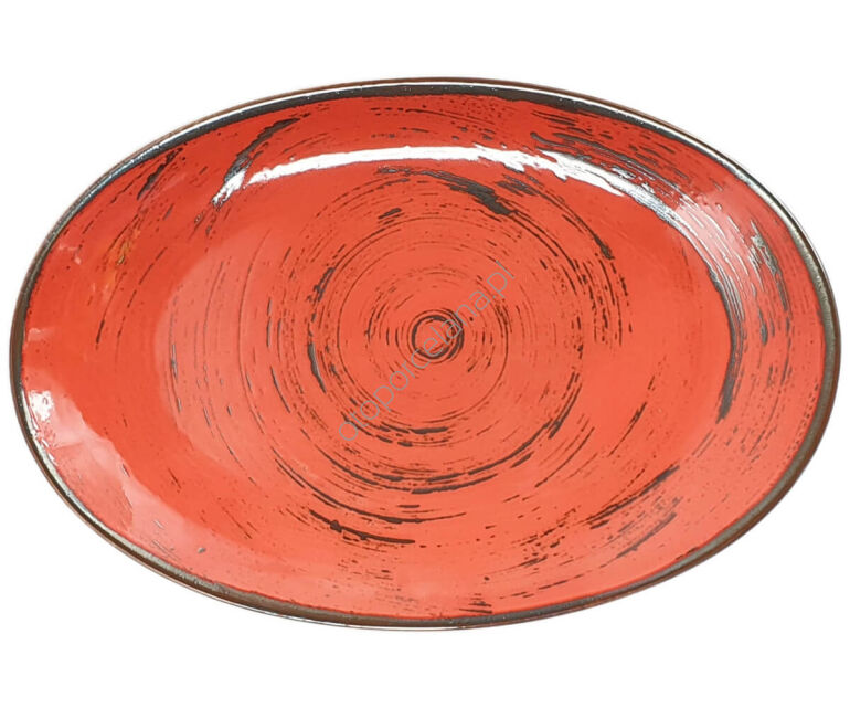 NOSTALGIA RED PÓŁMISEK OWALNY 31 cm - Alumina Bogucice