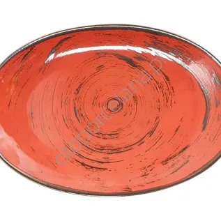 NOSTALGIA RED PÓŁMISEK OWALNY 31 cm - Alumina Bogucice