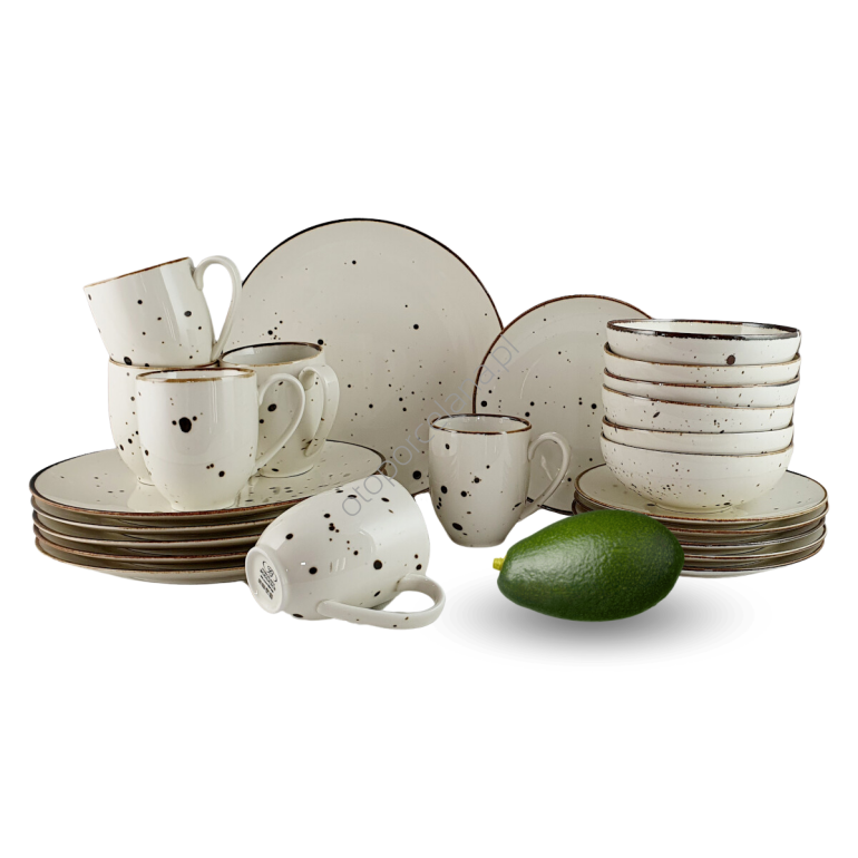 COTTAGE CREAM zestaw dla 6 os. 24 el.- Alumina Bogucice