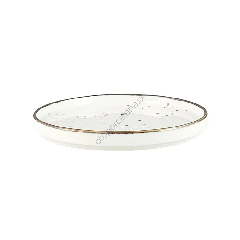 COTTAGE WHITE talerz deserowy  BASIC 22,5 cm - Alumina Bogucice