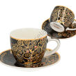 G. KLIMT filiżanka espresso ze spodkiem, DRZEWO ŻYCIA 80 ml - 2