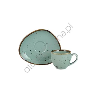 COTTAGE TIFFANY FILIŻANKA ZE SPODKIEM AQUA 80 ml - Alumina Bogucice