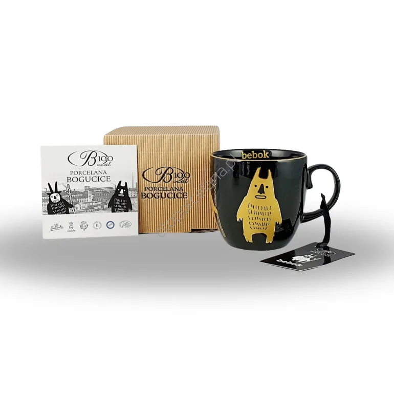 BEBOK GOLD czarny kubek AM153 SL51 amelia bis 500 ml