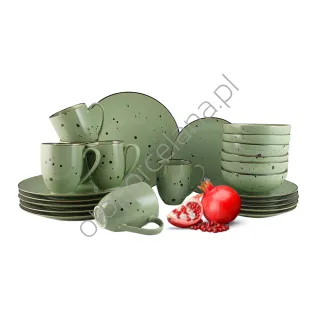 COTTAGE GREEN zestaw dla 6 os. 24 el.- Alumina Bogucice