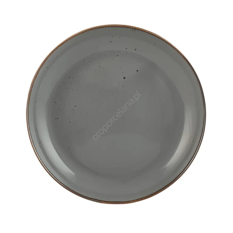 RUSTIC GRAY TALERZ DESEROWY 22 cm - Alumina Bogucice