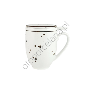 COTTAGE WHITE KUBEK Z ZAPARZACZEM - Alumina Bogucice