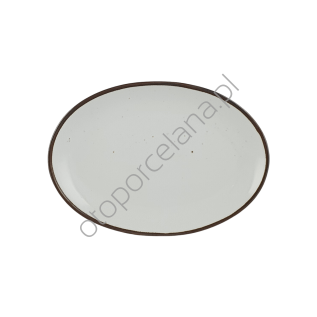 RUSTIC SNOW PÓŁMISEK OWALNY 25 cm AP102 - Alumina Bogucice