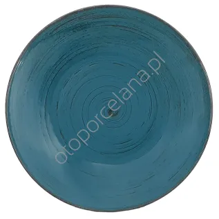 NOSTALGIA LAZUR TALERZ PŁYTKI 27,5 cm - Alumina Bogucice