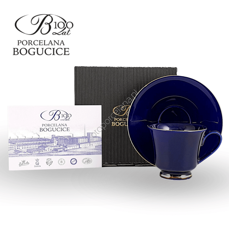 OXFORD KOBALTO filiżanka ze spodkiem 220 ml ART52