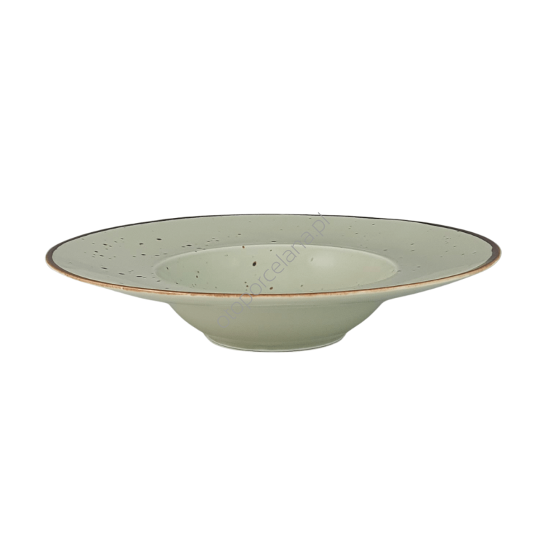 COTTAGE GREEN TEA TALERZ GŁĘBOKI PASTA 28 cm - Alumina Bogucice