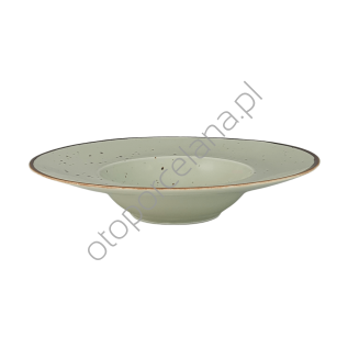 COTTAGE GREEN TEA TALERZ GŁĘBOKI PASTA 28 cm - Alumina Bogucice