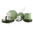 COTTAGE GREEN i WHITE zestaw z filiżanką dla 6 os. 30 el.- Alumina Bogucice - 2