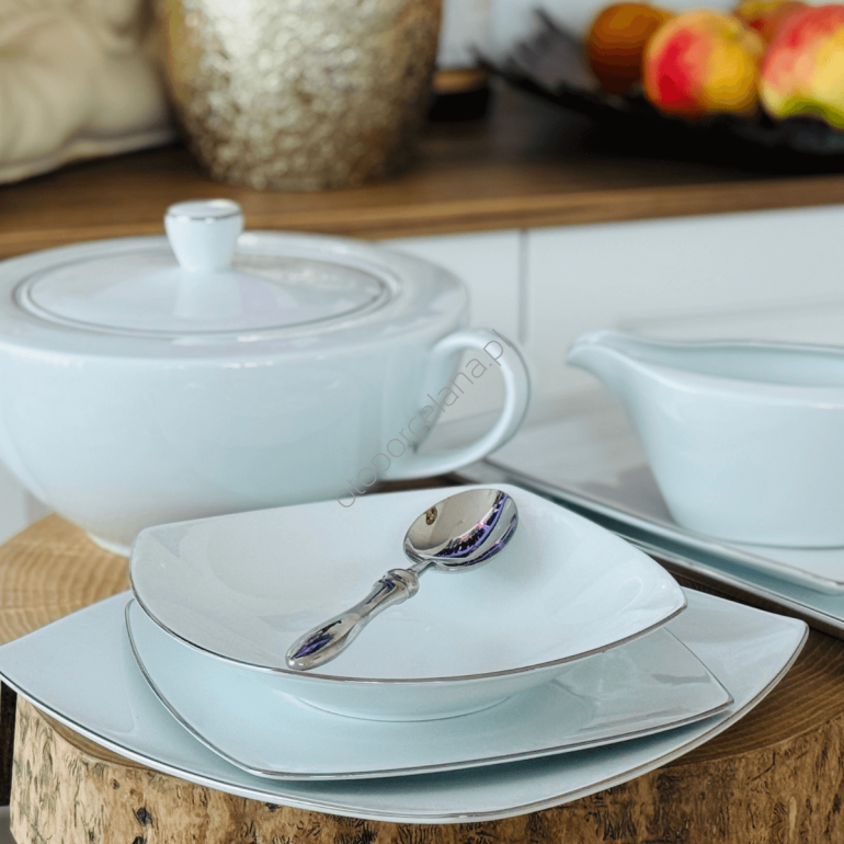 ELITE PLATIN serwis obiadowy 6 os. 24 el.