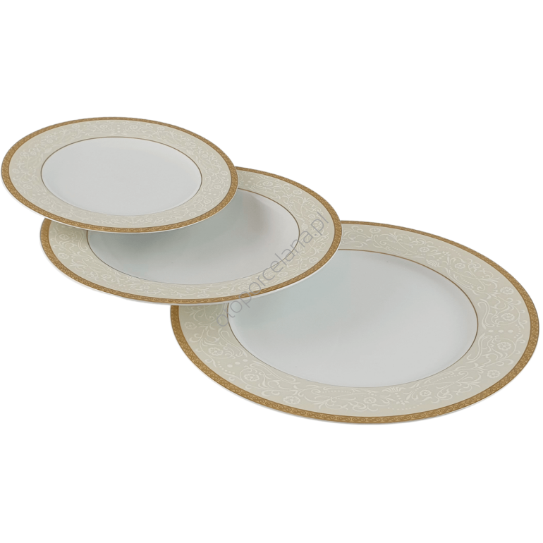 AGAWA GOLD komplet talerzy 6/18 - Bogucice