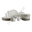 COTTAGE WHITE komplet talerza z kubkiem 6 os. 24 el.- Alumina Bogucice - 2