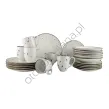 COTTAGE WHITE komplet talerza z kubkiem 6 os. 24 el.- Alumina Bogucice - 2
