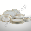 AGAWA GOLD  serwis obiadowy 6 osobowy/ 25 sztuk - 2