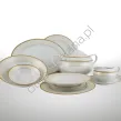 AGAWA GOLD  serwis obiadowy 6 osobowy/ 25 sztuk - 2