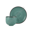 RUSTIC GREEN FILIŻANKA ZE SPODKIEM 250 ml - Alumina Bogucice - 4