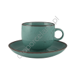 RUSTIC GREEN FILIŻANKA ZE SPODKIEM 250 ml - Alumina Bogucice - 3