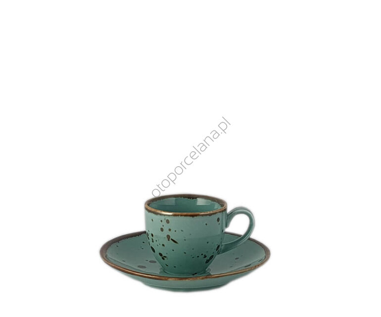 COTTAGE TIFFANY FILIŻANKA ZE SPODKIEM DO ESPRESSO 80 ml - Alumina Bogucice