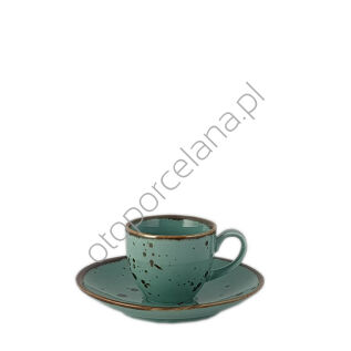 COTTAGE TIFFANY FILIŻANKA ZE SPODKIEM DO ESPRESSO 80 ml - Alumina Bogucice
