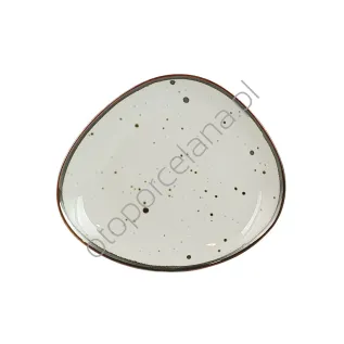 COTTAGE CREAM talerz deserowy 18,5 x 21,5 cm AQUA - Alumina Bogucice