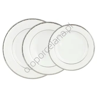 KELLY PLATIN komplet talerzy 6/18