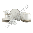 COTTAGE WHITE zestaw dla 6 os. 24 el.- Alumina Bogucice - 2