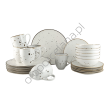 COTTAGE WHITE zestaw dla 6 os. 24 el.- Alumina Bogucice - 2