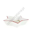 CICHA NOC patera gwiazda głęboka 21 cm red - 2