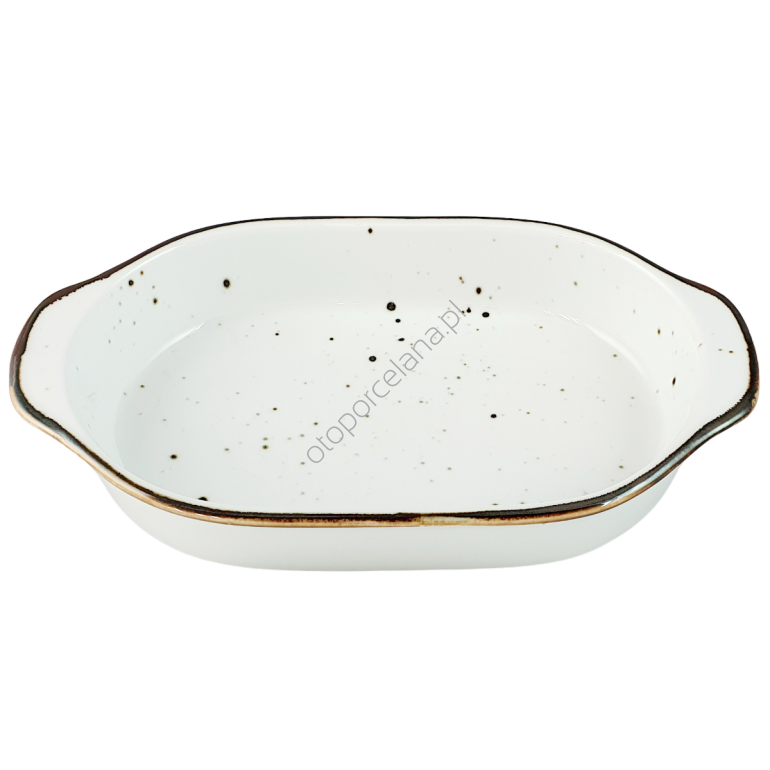 COTTAGE WHITE półmisek owalny/ zapiekanka 34,5 x 20 - Alumina Bogucice