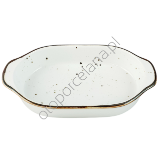COTTAGE WHITE półmisek owalny/ zapiekanka 34,5 x 20 - Alumina Bogucice
