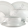 IRYDA PLATIN serwis obiadowy 6 osobowy/ 24 sztuk AP101 - 2