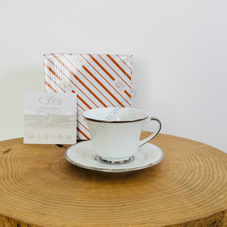 BRISTOL PLATIN filiżanka z spodkiem AP103