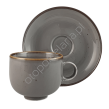 RUSTIC GRAY FILIŻANKA ZE SPODKIEM 250 ml - Alumina Bogucice - 2