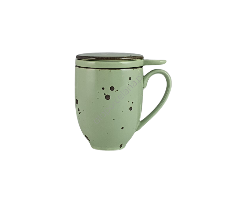 COTTAGE GREEN KUBEK Z ZAPARZACZEM - Alumina Bogucice