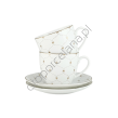 GEMIS zestaw 2 filiżanek ze spodkiem 0,3/15,5 - 2
