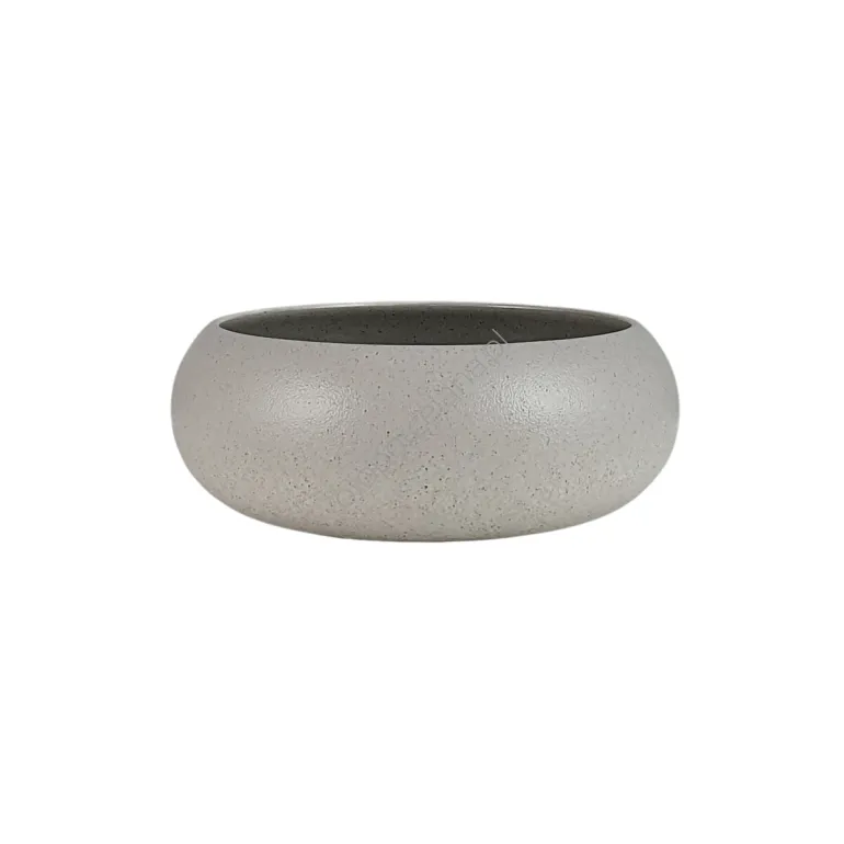 GRANITE SILVER GREY SALATERKA ORGANIC 16 cm - Alumina Bogucice