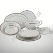 GEOS PLATIN serwis obiadowy 6 osobowy/ 25 sztuk - 2