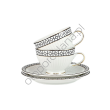 PATRA zestaw 2 filiżanek ze spodkiem AC162 - 2