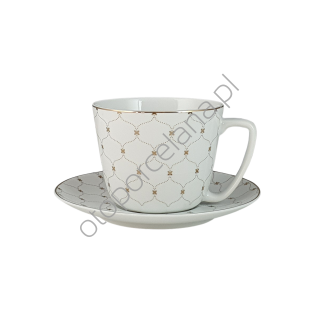 GEMIS filiżanka ze spodkiem jumbo ART-63 450 ml