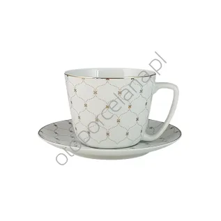 GEMIS filiżanka ze spodkiem jumbo ART-63 450 ml