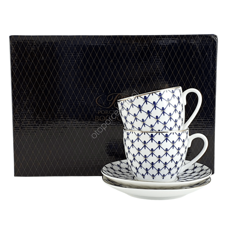 SWIETŁANA zestaw 2 filiżanek ze spodkiem PS25