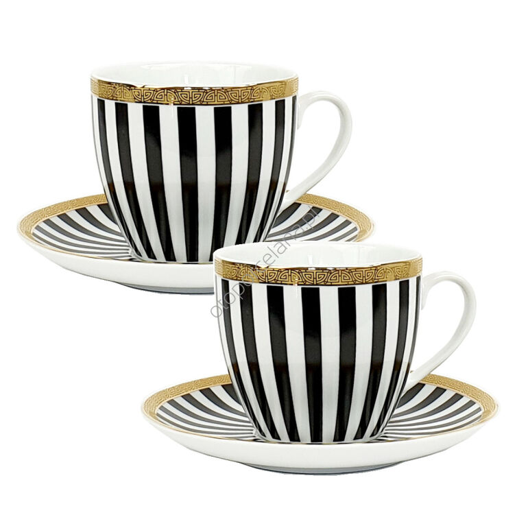 SERKO zestaw 2 filiżanek ze spodkiem 300 ml